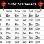 Robe Chinoise Rétro guide des tailles