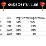 Hanfu Dynastie Ming guide des tailles
