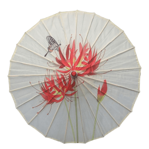 Ombrelle Chinoise <br> Fleur et Papillon