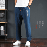 Pantalon Chinois Bleu coton