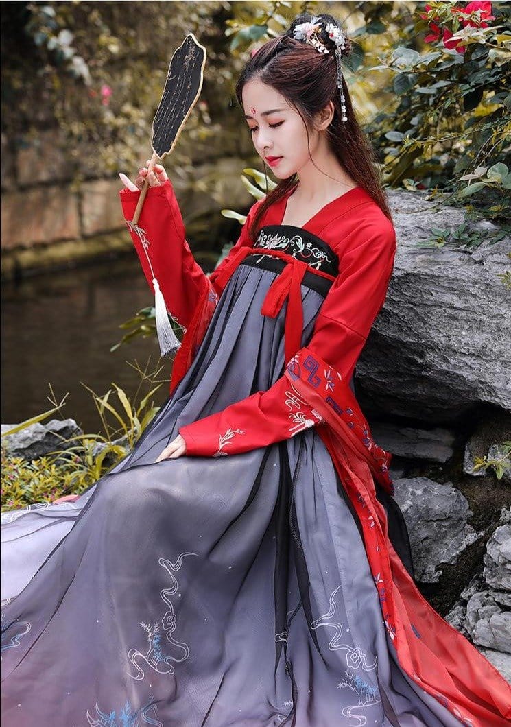 Costume Hanfu Traditionnel Chinois Pour Femme, Robe De Princesse