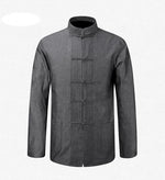 Veste Chinoise Homme Grise