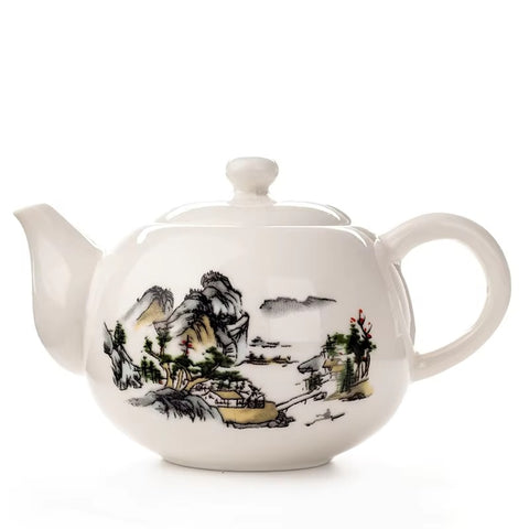 Warmhm Théière Céramique à Poignée Latérale Rétro Pot à Thé Porcelaine Isolant Thermique Ustensile Élégant Pour Maison Et Bureau Warmhm Théière Céramique à Poignée Latérale Rétro Pot à Thé Porcelaine Isolant Thermique Ustensile Élégant Pour Maison Et Bureau