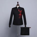 Chinese jacket for men <br> Red Dragon