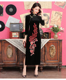 Robe Chinoise <br> Longue Velours