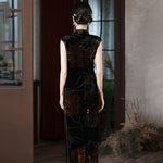 Robe Chinoise <br> Velours Sans Manches