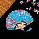 Chinese Wavy Fan <br> Blue