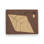 Tangram puzzle <br> 3d bois