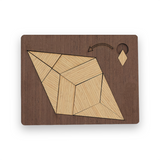 Tangram puzzle <br> 3d dřevo