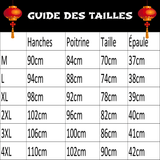 Robe Chinoise de Luxe guide des tailles