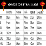 Robe Chinoise Papillon guide des tailles
