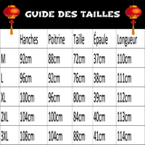 Robe Chinoise Droite guide des tailles