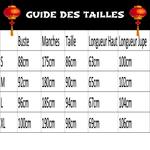 Hanfu Oriental guide des tailles