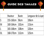 Hanfu Impérial guide des tailles