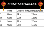 Hanfu Chinois guide des tailles