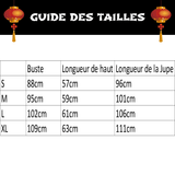 Hanfu Dynastie Ming guide des tailles