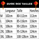 Pantalon Chinois Traditionnel guide des tailles