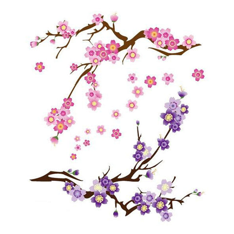 Tatouage de cerisier en fleur style Chinois 