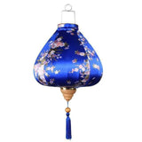 Lanterne Chinoise <br> en Soie Bleu / 40cm