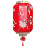 Lanterne Chinoise <br> Longue Rouge Fleur / 60CM