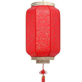 Lanterne Chinoise <br> Longue Rouge Mosaïque / 60CM