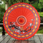 Ombrelle Chinoise de Mariage Traditionnel rouge