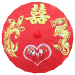 Ombrelle Chinoise Dragon Doré