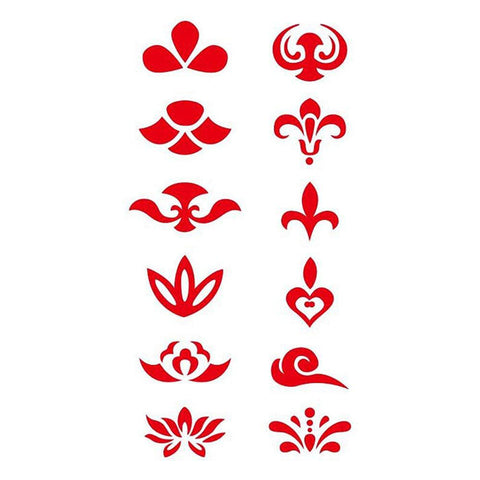 Tatouages temporaires de style chinois 