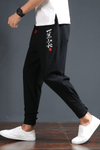Pantalon Chinois Noir lin
