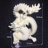 Statue Chinoise Dragon Blanc dimension