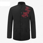 Veste Chinoise Homme Dragon Rouge