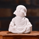 Statue Chinoise Bébé Bouddha blanc