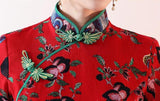 Robe Chinoise Tunique Rouge col mao