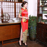 Robe Chinoise Fleurs Jaunes mandarin