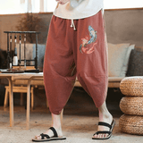 Pantalon Chinois Court rouge