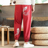 Pantalon Chinois Poissons rouge