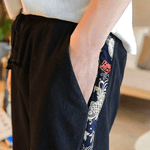 Pantalon Chinois Carpe Koï couture