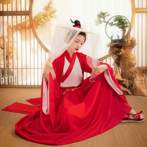 Hanfu Kimono Rouge
