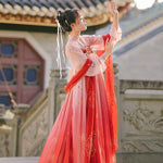 Hanfu Nuances de Rouge Costume