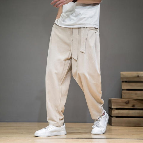 Pantalon Chinois Lin Blanc classe