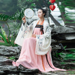 Hanfu Rose avec veste