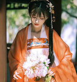 Hanfu Orange femme