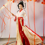 Hanfu Costume Traditionnel rouge