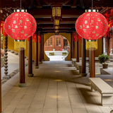 Lanterne Chinoise Tissu temple