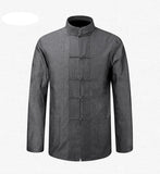 Veste Chinoise Homme Grise