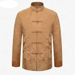 Veste Chinoise Homme ocre
