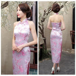 Robe Chinoise <br> Dos Nu Rose / 3XL