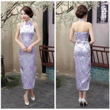 Robe Chinoise <br> Dos Nu Violet / S