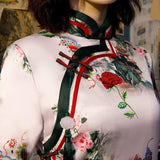 Robe Chinoise <br> Motifs Fleurs