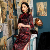 Robe Chinoise Rouge et Noire chine